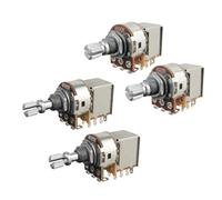 FLEOR A500K+B500K Push Pull Guitar Pots 18-Spline Short Split Shaft Tone Volume Guitar Potentiometers,Pack of 4