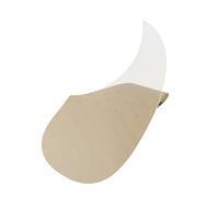 FLEOR Acoustic Guitar Pickguard Comma Shape Self-adhesive Celluloid Material Scratch Plate，Transparent
