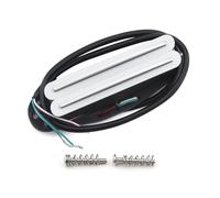 FLEOR Alnic 5 Hot Lane Humbucker Single Coil Size Pickup 13-14K White Humbucker Fit Strat Squier Tele Guitar