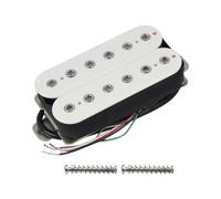FLEOR Alnico 5 Electric Guitar Bridge Pickup Double Coil Humbucker Pickups-White