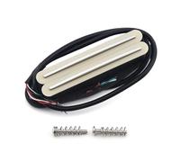 FLEOR Alnico 5 Hot Rail Humbucker Single-Coil-Sized Pickup 13-14K Humbucker Cream Fit Strat Squier Tele Guitar