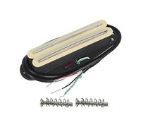 FLEOR Alnico 5 Hot Rail Humbucker Single-Coil-Sized Pickup 9-10K Humbucker Cream Fit ST SQ TL Guitar