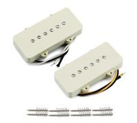 FLEOR Alnico 5 JM Pickup Electric Guitar Single Coil Neck+Bridge Pickups Set for Jazzmaster Guitar Part