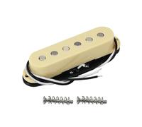 FLEOR Alnico 5 ST Pickup Single Coil Pickup Guitar Neck Pickup Flat Pole for ST SQ Electric Guitar, Cream