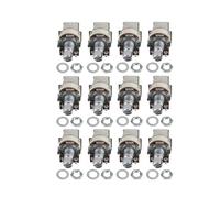 FLEOR B250K Push Pull Control Pot Linear Taper Potentiometers Short Split Knurled Shaft 15mm for Guitar Bass Volume or Tone Control, Pack of 12