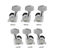 FLEOR Chrome Sealed Guitar Tuning Pegs 3L3R Machine Heads Tuning Machines Set