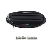 FLEOR Dual Hot Rail Humbucker Single-Coil-Sized Guitar Humbucker Pickup(9-10K) Full Black Fit Fender Strat Squier Tele Electric Guitar