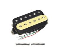 FLEOR Electric Guitar Humbucker Pickups Bridge Alnico 5 Pickup (Cream+Black)