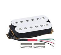 FLEOR Electric Guitar Pickup Double Coil Humbucker Pickups 50mm Ceramic Neck Pickup - White