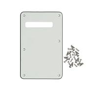 FLEOR Guitar ST Tremolo Backplate with Mounting Screws for USA/Mexican Made Standard ST Modern Style Guitar,3Ply Ivory White
