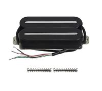 FLEOR High Output Dual Hot Rail Humbucker Pickups 14-15K Bridge Pickup Ceramic Electric Guitar Pickup Humbucker, Black