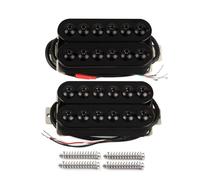 FLEOR Invader Style Guitar Humbucker Pickups High Output Ceramic Neck and Bridge Pickups Set,Black