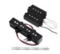 FLEOR Open Style PB Bass Pickups & JB Bridge Pickups PJ Set P-J Pickup Bundle for 4 Strings Bass or Similar Bass Guitar Parts Replacement