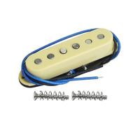 FLEOR Single Coil Pickup Alnico 5 ST Pickups Middle Guitar Pickups Staggered for ST SQ Electric Guitar, Cream