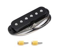 FLEOR Vintage Alnico 5 Handwound SSS Single Coil Middle Pickup for ST Electric Guitar,Black