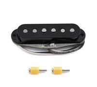FLEOR Vintage Alnico 5 Handwound SSS Single Coil Neck Pickup for ST Electric Guitar, Black