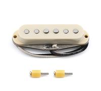 FLEOR Vintage Alnico 5 Handwound SSS Single Coil Neck Pickup for ST Electric Guitar,Cream