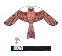 Flerigh Bird Hawk Flying Kite with Pole Crops Farm Protector Bird Scarer Flying Kite Without Pole-Style A Kite