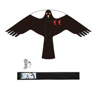 Flerigh Bird Hawk Flying Kite Without Pole for Crops Farm Protector Bird Scarer Flying Kites - Style C Kite Without Pole
