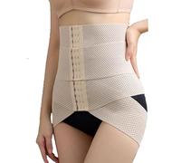 ,Flesh,M,Postpartum Women's Slimming Waist Belt Thin Breathable Abdomen Shaper Elastic Tightening Slimming Body Shaping Underwear