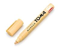 Flesh Tone Oil-Based Paint Marker Pen Permanent - 2.5mm Round Tip, Fast-Drying Waterproof Ink - Universal for Metal, Tyres, Plastic, Wood, Glass, Outdoor Marking, Workshop, Art, Crafts, DIY