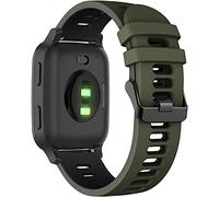 Fleshy Leaf 20MM Bands Compatible with Amazfit GTS/GTS2/ GTS 3/GTS 2e/GTS 2 mini/GTS 4 mini/Bip U Pro/Bip/Bip Lite/Bip S/Bip S lite/Bip U/Bip 3/Bip 3 Pro Watch Replacement Straps (Army Black)