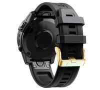 Fleshy Leaf 20mm Silicone Sport Band, Easy Fit - Band Strap for Garmin Fenix 8 43mm/epix Pro 42mm, Fenix 7S/6S/5S/Fenix 5S Plus/Fenix 6S Pro/Fenix 7S Solar/Fenix 7S Sapphire Solar (Black)