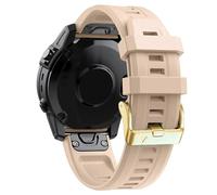 Fleshy Leaf 20mm Silicone Sport Band, Easy Fit - Band Strap for Garmin Fenix 8 43mm/epix Pro 42mm, Fenix 7S/6S/5S/Fenix 5S Plus/Fenix 6S Pro/Fenix 7S Solar/Fenix 7S Sapphire Solar (Apricot)