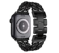 Fleshy Leaf Bands Compatible Apple Watch Band 49/46/45/44/42/41/40/38mm - iWatch Bands for Series 11,10,9,8,7,6,5,4,3, Ultra 2/3, SE, Nike+ Sports Strap, Stainless Steel Metal Replacement Wristband