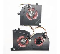Fleshy Leaf CPU+GPU Cooling Fan Replacement for Msi GS63 GS63VR GS73 GS73VR GS62 MS-17B1 MS-17B2 MS-16K2 MS-16K3 MS-16K4 MS-16K5 Stealth Pro BS5005HS-U2F1 BS5005HS-U2L1