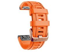 Fleshy Leaf QuickFit 20mm Watch Band Compatible with Garmin Fenix 7S 5S/ 5S Plus, 6S/ 6S Pro, D2 Delta S, Descent Mk2S - Silicone Replacement Strap Bracelet Wristband-SmartWatch (Orange)