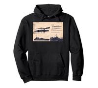 Fletcher Class Destroyer WW2 Ship Identification Card 1943 Pullover Hoodie