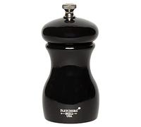 Fletchers' Mill Marsala Collection Pepper Mill, Black - 4 Inch, Adjustable Coarseness Fine to Coarse, Made in U.S.A.