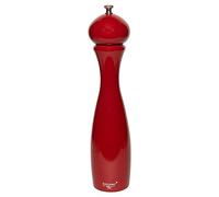 Fletchers' Mill Marsala Collection Pepper Mill, Cinnabar - 12 Inch, Adjustable Coarseness Fine to Coarse, Made in U.S.A.