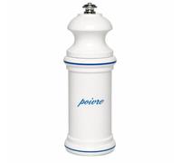 Fletchers' Mill Provencal Pepper Mill, White with Blue Poivre - 6 inch