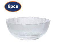 Fleur Bowl Dessert Fruit Round Glass Clear Dishwasher Microwave Safe 12Cm 6Pcs