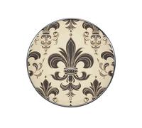 Fleur-de-Lis and Coat Arms Knight Fridge Magnets, Strong Flat Refrigerator Magnets for Kitchen & Office, Decorative Refrigerator Magnet for Fridge, Whiteboard, Metal Surfaces, 2 Inch