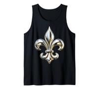 Fleur De Lis Classic French Heraldic Tank Top