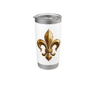 Fleur De Lis Emblem Artwork Design Stainless Steel Insulated Tumbler