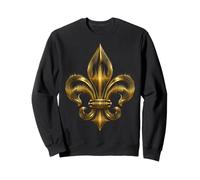 Fleur-De-Lis Emblem With Modern Style Art Sweatshirt