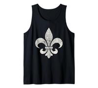 Fleur De Lis, France, French, Mardi Gras, Cajun, Flower Tank Top