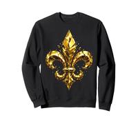 Fleur de Lis French Heraldic Royal Emblem Artwork Sweatshirt