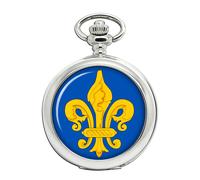 Lucky Four Leaf Clover Full Hunter Pocket Watch