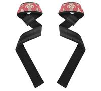 Fleur-de-lis Hotpink Retro Fitness Lifting Straps 26" Anti Slip Wrist Brace for Weightlifting, Bodybuilding, Strength Training munequeras deportivas