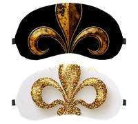 Fleur de Lis Iris 2-Pack Light-Blocking Soft Breathable Sleeping Mask Eye Patch