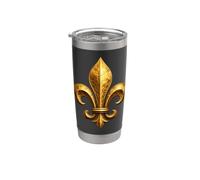 Fleur De Lis Medieval Heraldic Art Stainless Steel Insulated Tumbler