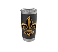 Fleur De Lis Medieval Heraldic Icon Art Stainless Steel Insulated Tumbler