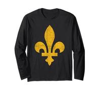 Fleur De Lis, New Orleans, Mardi Gras, Cajun Long Sleeve T-Shirt