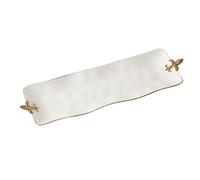 Fleur-De-Lis Rectangular Serving Piece, 21.75" x 6.5" x 1.75"