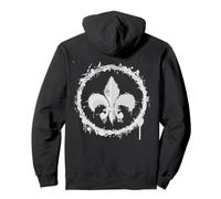 Fleur de Lis Shirt Men & Women Gothic Grunge Lily Symbol Pullover Hoodie